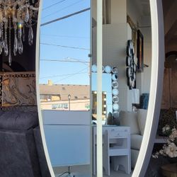FULL STANDING LENGTH MIRROR w/ LED LIGHTS OVER 6 FEET HIGHT