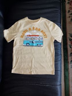 3/$10 🌟 Garanimals Light Yellow Kids T-shirt Blue VW Volkswagen Bus Van