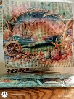 ocean beac scene diamond painting complete kit