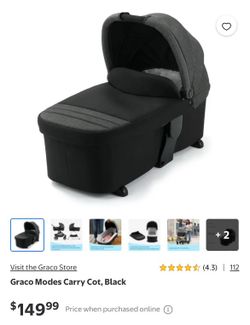 Graco modes carry cot black stroller attachment
