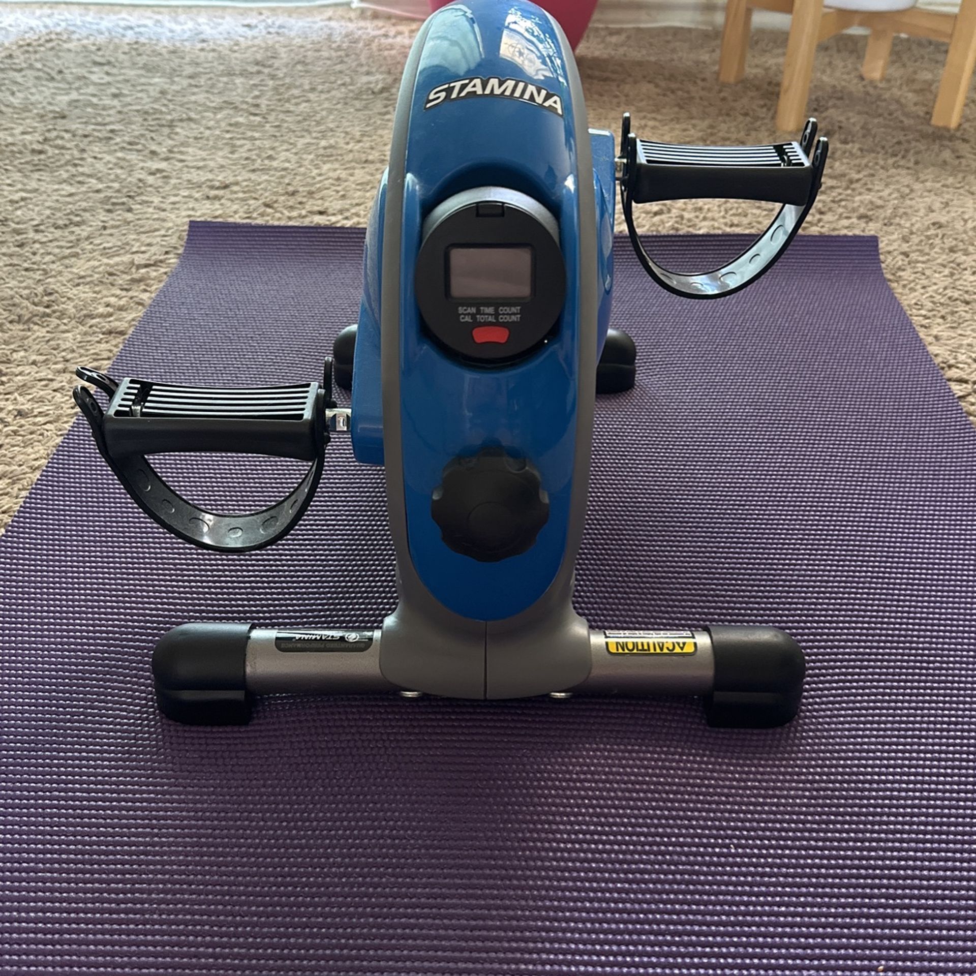 Stamina Mini Exercise Bike with Smooth Pedal System Portable
