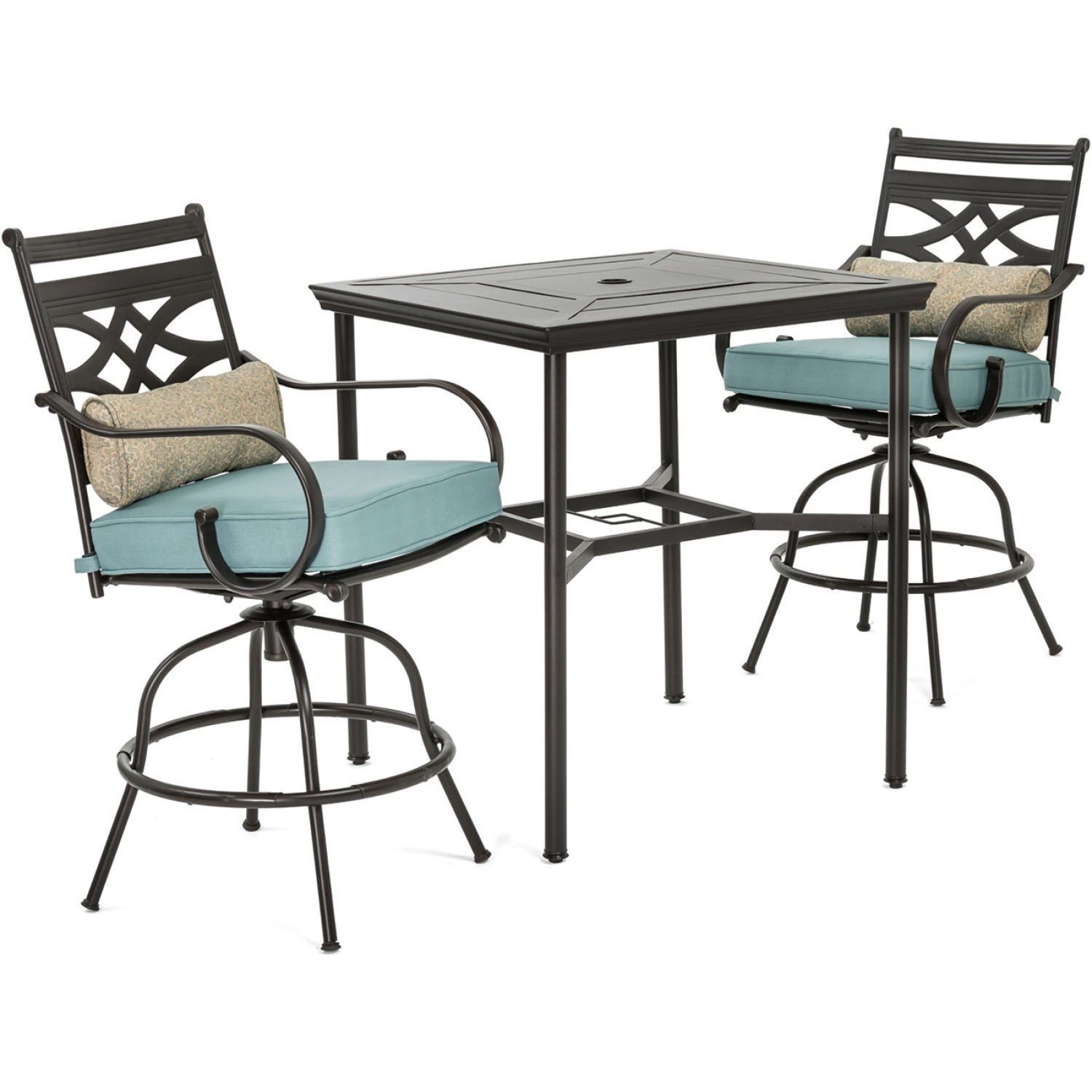 High Top Patio Table And Chair Chairs With Umbrella And Weighted Stand