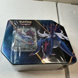 Pokemon Divergent Powers Tin Hisuian Samurott V Factory Sealed