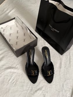 Gold & Black YSL Women’s Heels Size 38