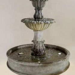 Handcrafted Large outdoor water fountain