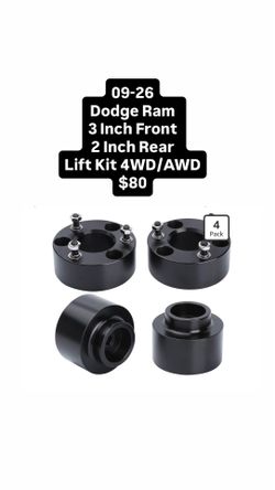 09-26 Dodge Ram 3 Inch Front 2 Inch Rear Lift Kit 4WD/AWD $80