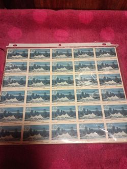 Never used 40 stamps to each sheet 20 sheets altogether for sale.