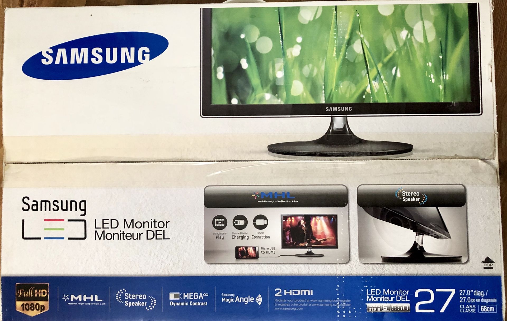 Samsung 1080p S27A550 HD monitor TV pc ps4 Xbox
