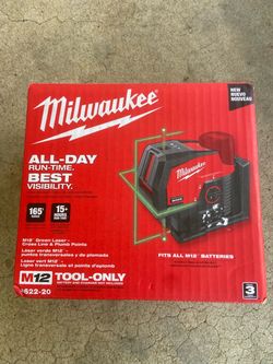 M12 Green Cross Line Laser Level