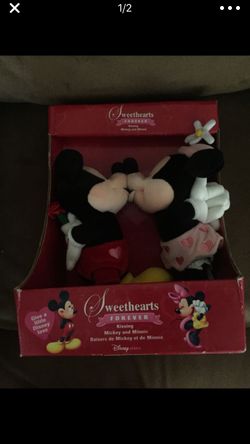 Mickey and miney valentines stuffed animals