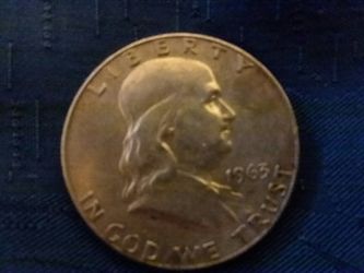 HAF DOLLAR 1963 90%SILLVER
