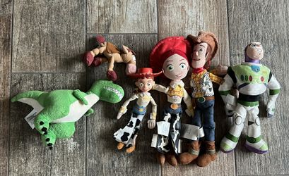 Toy Story Plush Woody,Jessie,buzz,,trex 