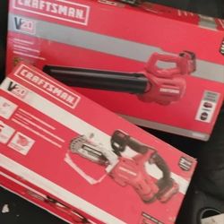 Craftsman Chainsaw & Leaf Blower Set.