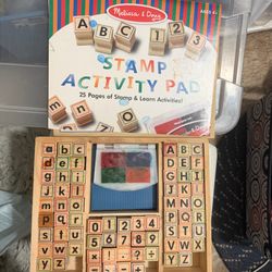 melissa and doug alphabet stamp and activity book
