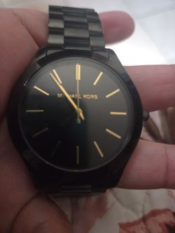 Michael Kors Black Watch with Gold Accents