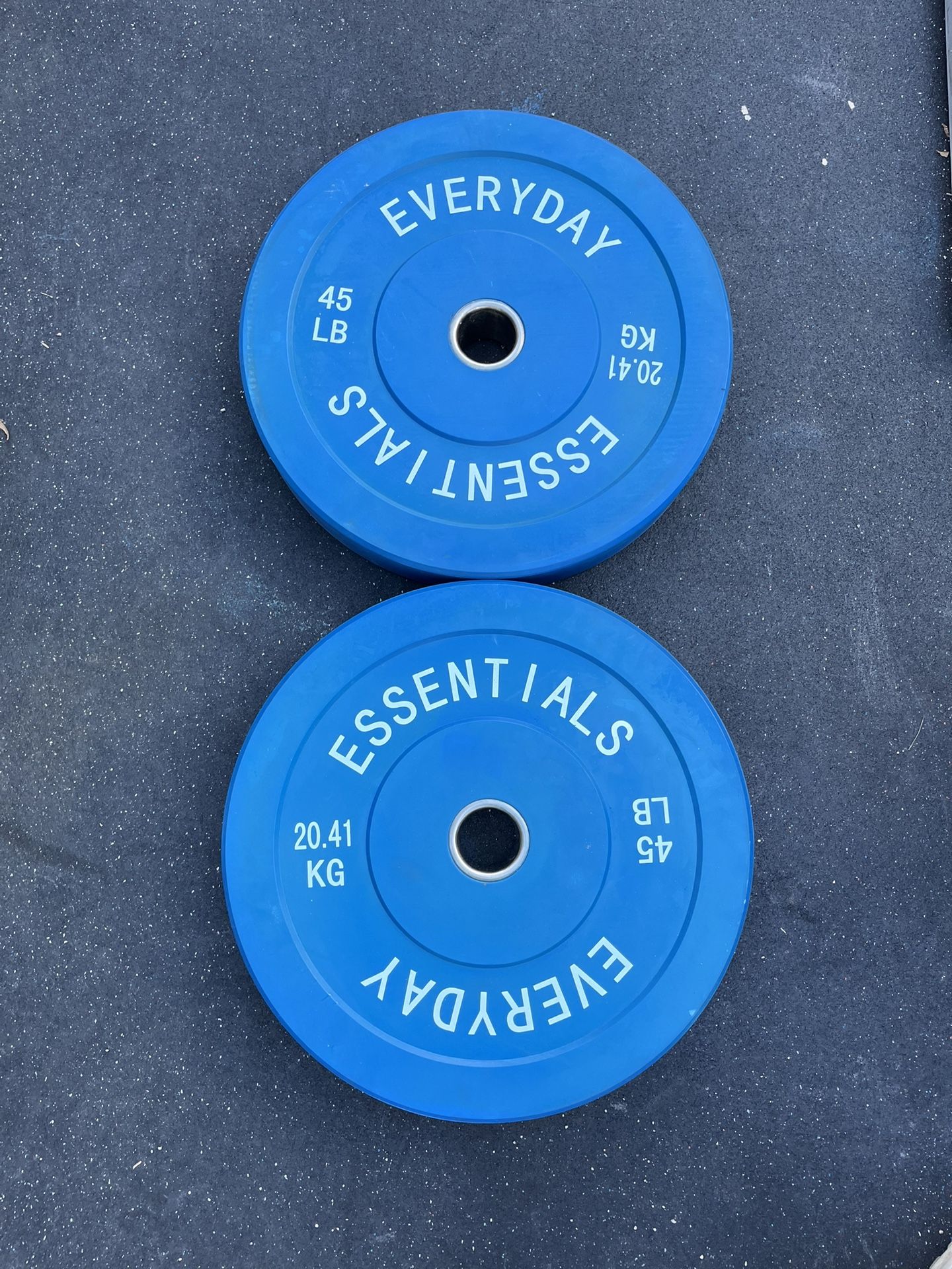45lb Olympic Bumper Plate Set Weights