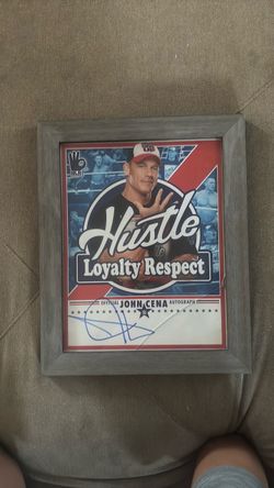 John Cena Signed photo framed