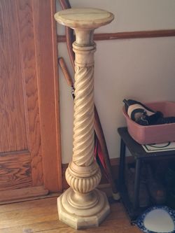 Marble plant stand