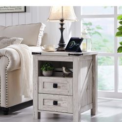 Nightstand with Charging Station