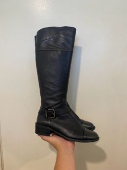 Vince Camuto (VC-LEISHA) Leather Mid Calf Knee High Boots Woman Size : 8M/38
