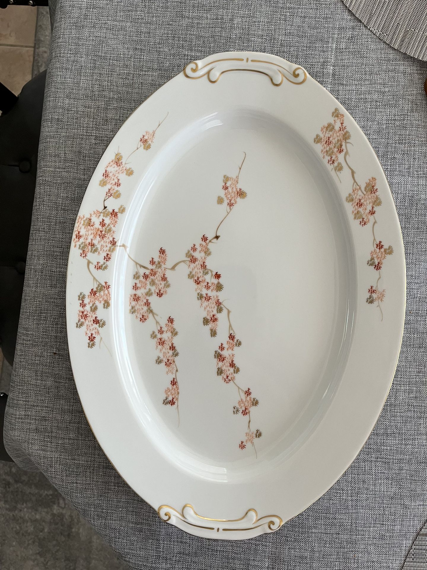 Beautiful Fukagawa 16” Hand painted Platter.