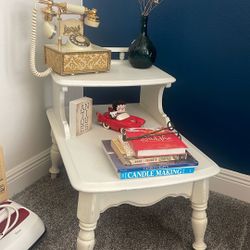 Vintage Telephone Table & Telephone 