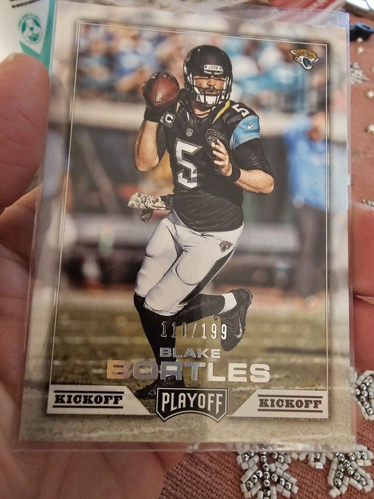 Jacksonville Jaguars Blake Bortles '16 Panini Playoff Kickoff Serial Number 110/199 Football Card 