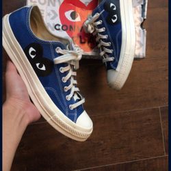 Blue CDG Converses 