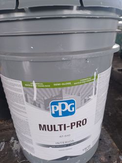 5 Gallons Interior Semigloss White Paint 