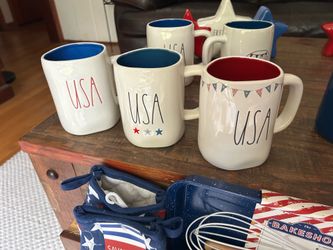 Rae Dunn Patriotic Mugs & Decor New!