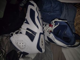 Air Jordan 6 Olympic White Navy Sneakers