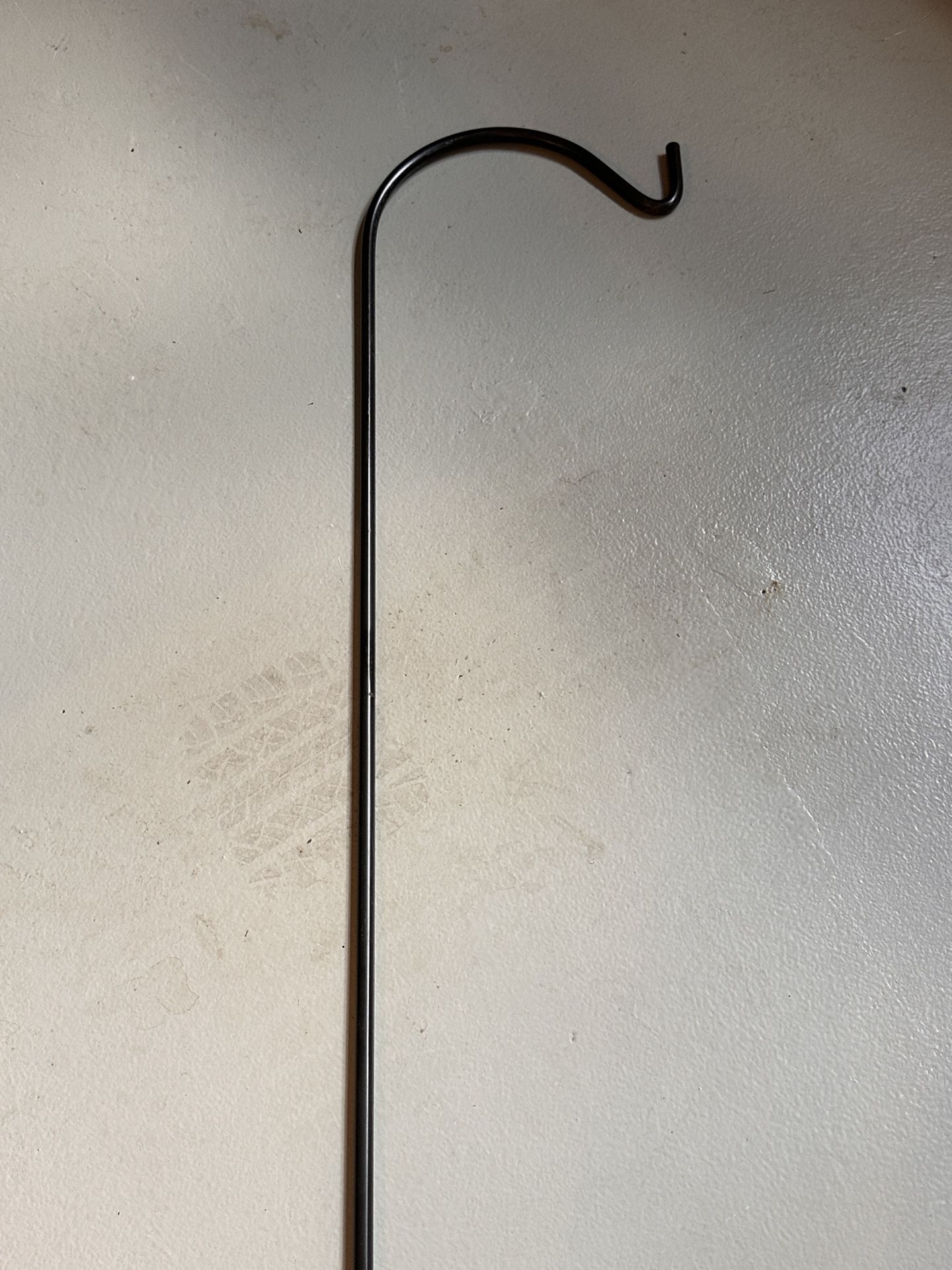 7 Foot Tall Shepherds Crook Black Paint For Garden