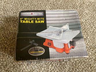 Chicago electric 4” Mighty mite table saw