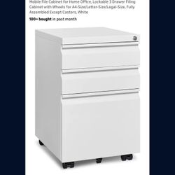 New White Filing Cabinet