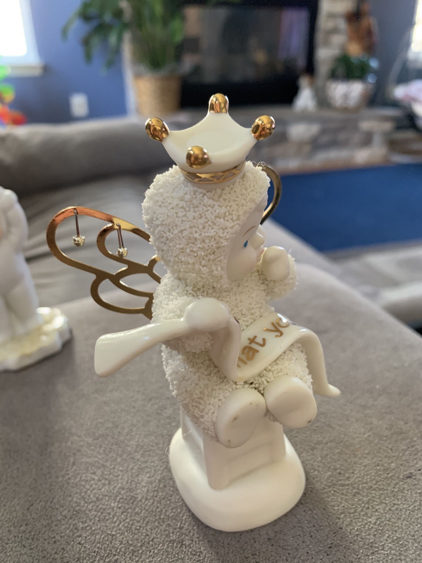 Dept 56 Snow-babies “Do What You Love” Crown and Wings 2002 retired