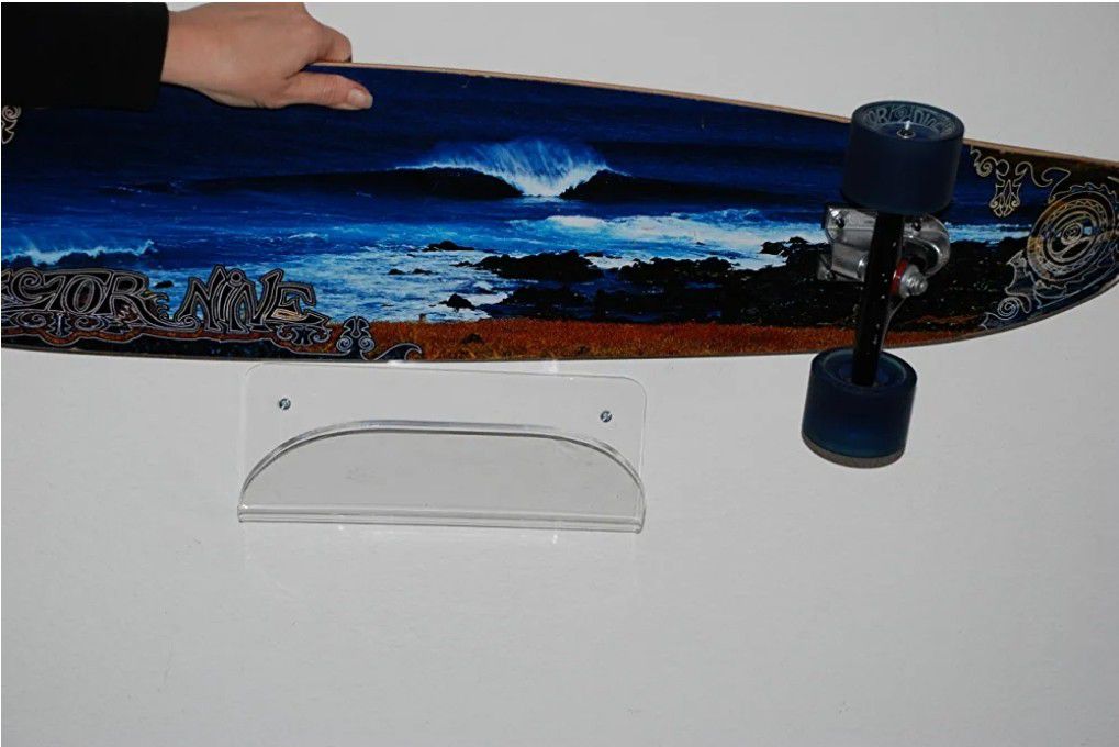 Acrylic Board Display For Skateboards Surfboards Snowboards Skis Etc