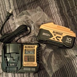 Dealt XR 20V BATTERY 10AH WITH 4AMP RAPID  CHARGER