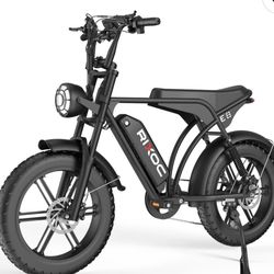 Rixoc 20 Inch Fat Tire Electric Bicycle 1500w Motor Peak 28MPH