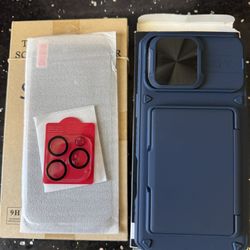 iPhone 14, 15or 16 Pro Max Built In Card Case and Camera Guard