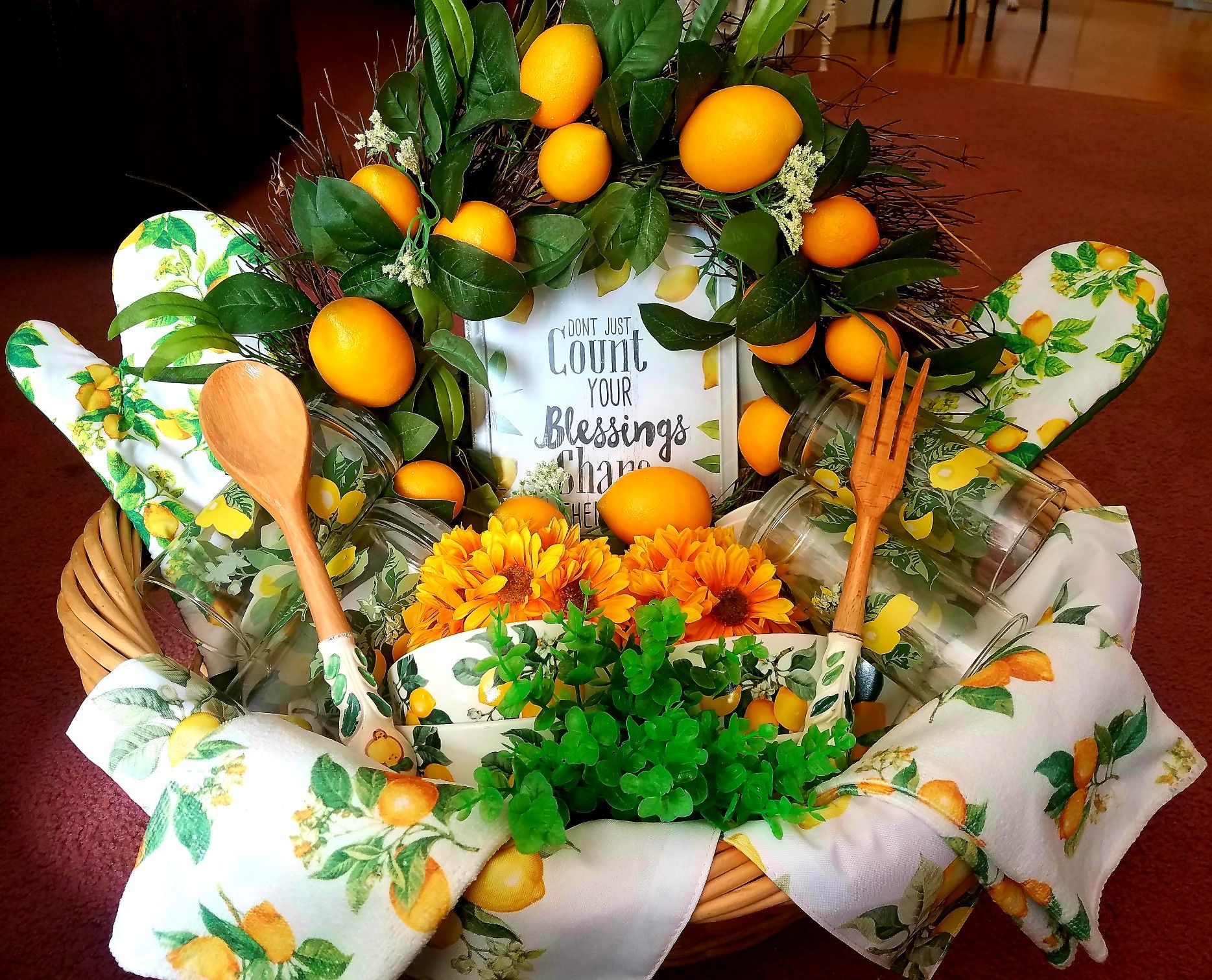 Basket Full of Lemon Goodies