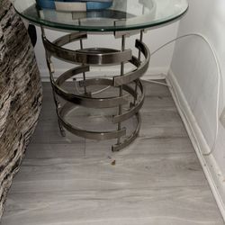 Glass Night Stand 