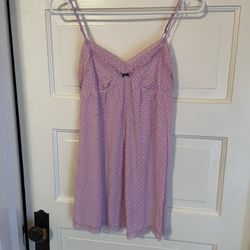Victoria's Secret Women's light purple polka dot modal nightgown- small 