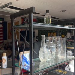 Glass And Iron Shelve