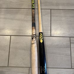 FREE Local Delivery Professional Wood Baseball Bats – Lot of 2