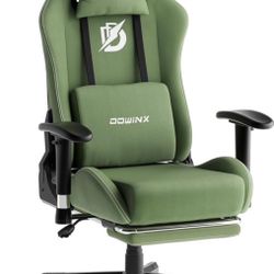DOWNIX GAMING / OFFICE CHAIR – ERGONOMIC – RECLINING – WITH FOOTREST – $60