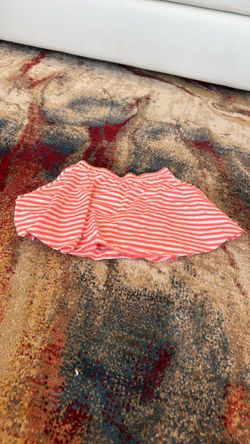 Girls Pink Striped Skirt