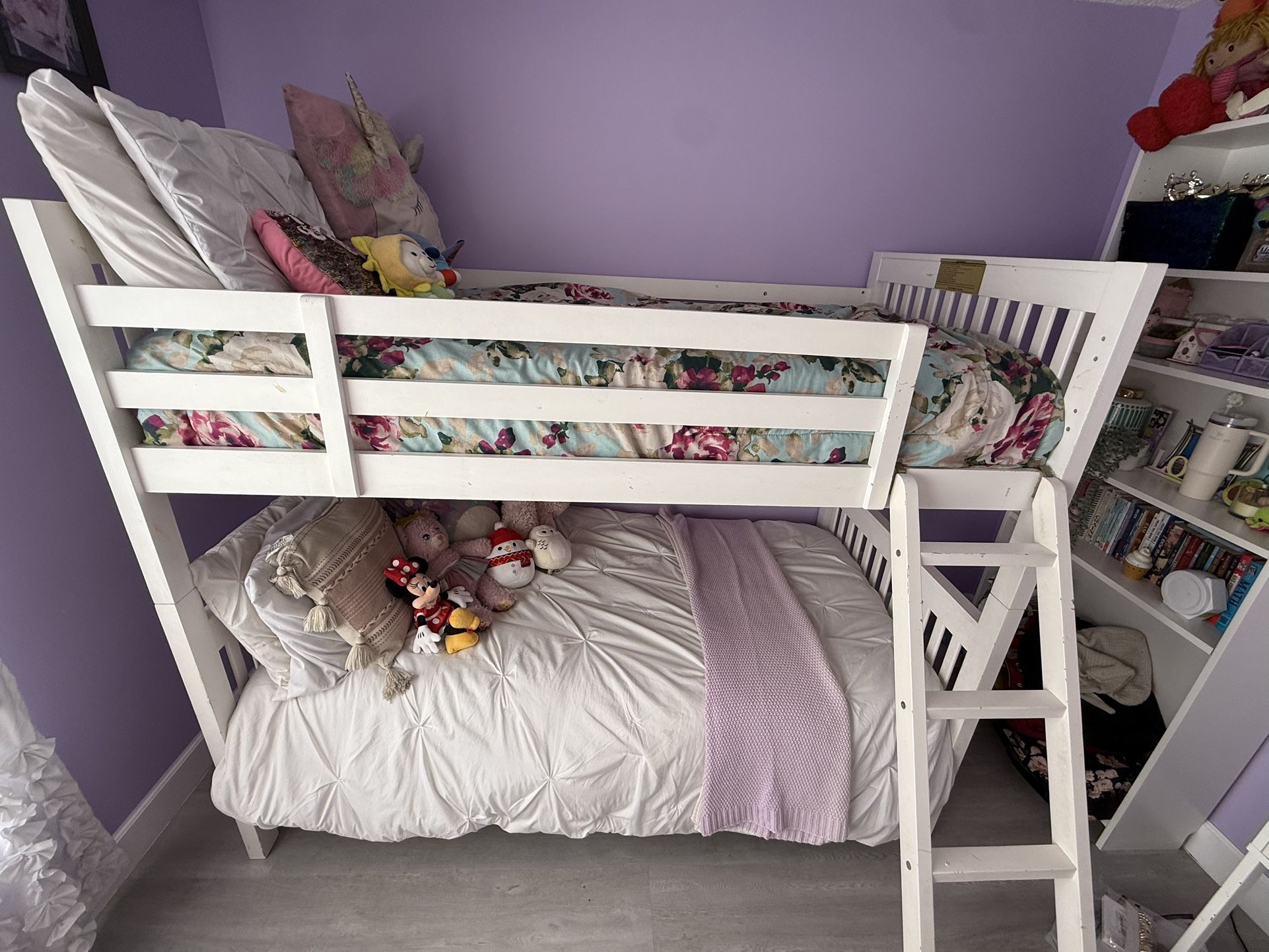 Twin Bunk Bed With One Mattress- Great Condition
