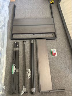 Twin Platform Bed Frame w/ Charging Station