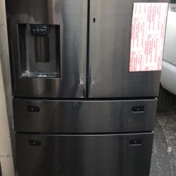 Samsung New Scratch And Dents French Door Refrigerator Black Steel