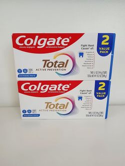 $10 for all. Colgate Total Toothpaste. HABLO ESPAÑOL.
